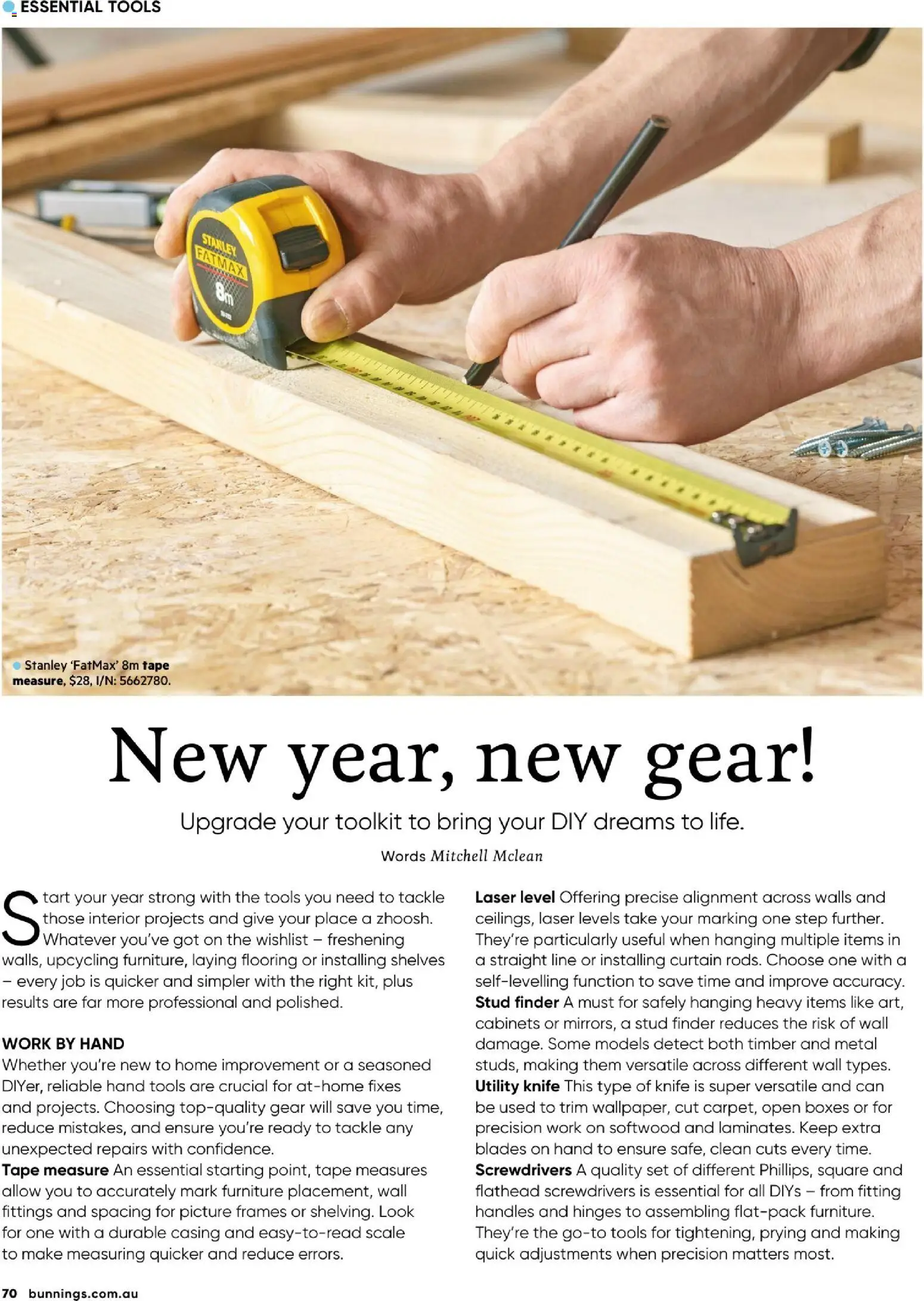 Catalogue Bunnings Warehouse January - page 70- valid from 01/01/2026