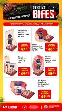 Pré-visualização Semar Supermercado - Ofertas Festival dos Bifes válida a partir de 13/01/2026
