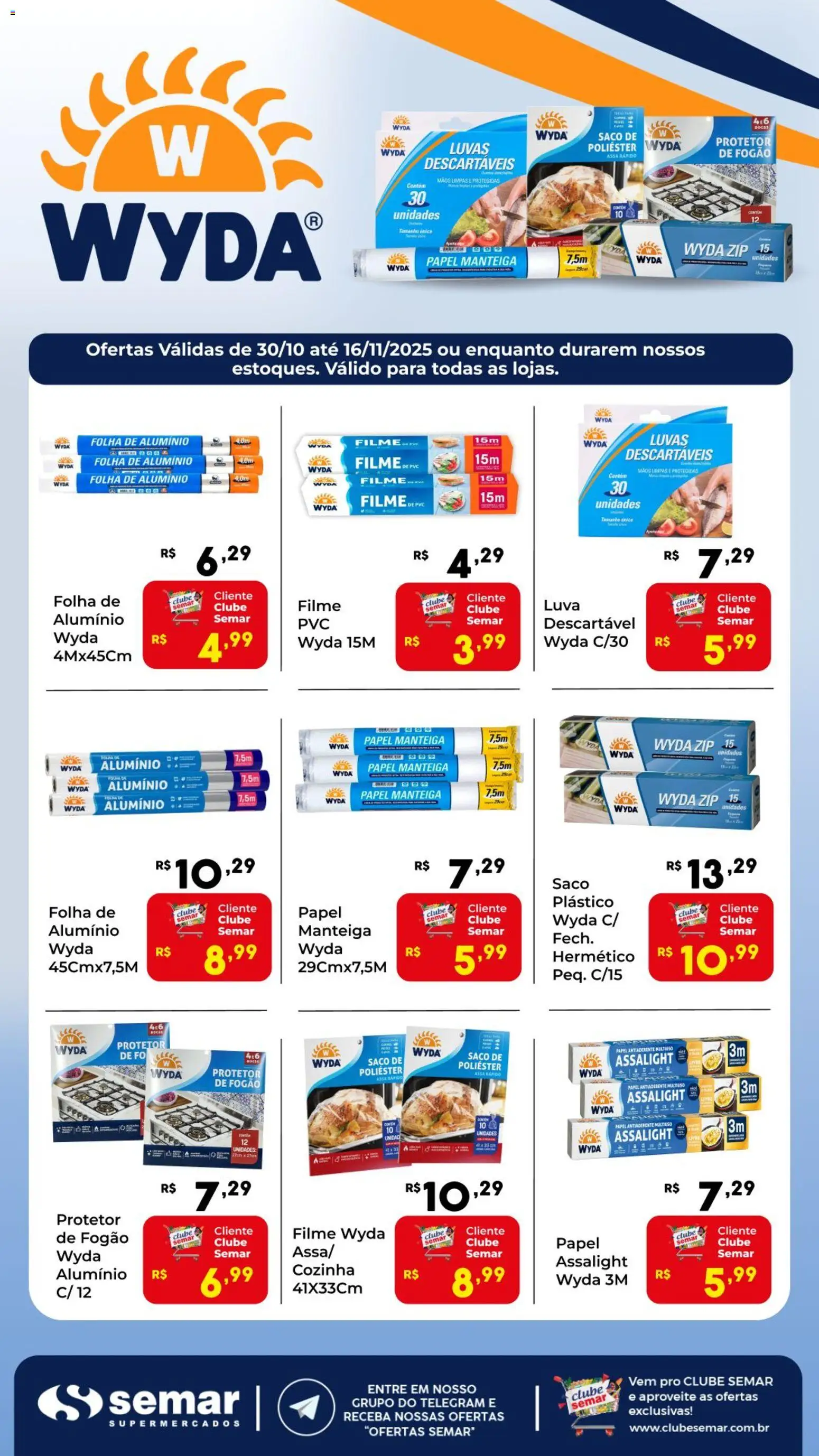 Semar Supermercado - Ofertas Wyda - página 1- válido a partir de 30/10/2025
