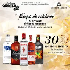 Bodegas Alianza catálogo Tiempo de celebrar válido desde 01/12/2025