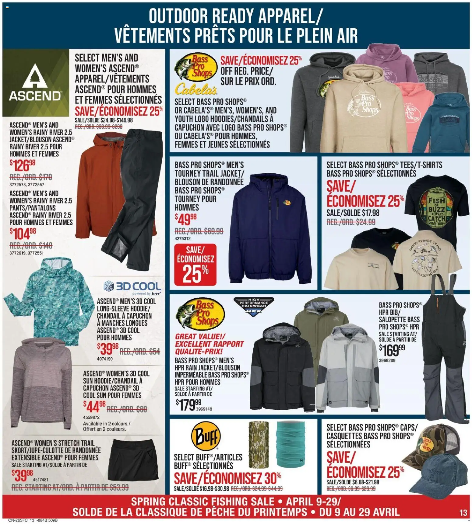 Cabelas weekly flyer / circulaire - page 13- valid from Apr 9, 2026