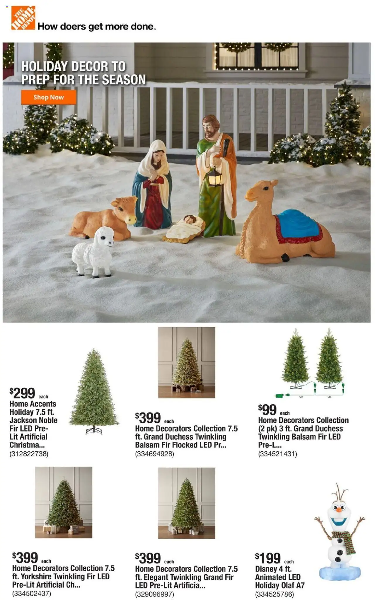 Home Depot Weekly Ad - page 1- valid from 10/02/2025