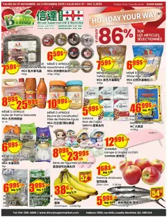 Preview Btrust Supermarket weekly flyer / circulaire valid from Nov 27, 2025