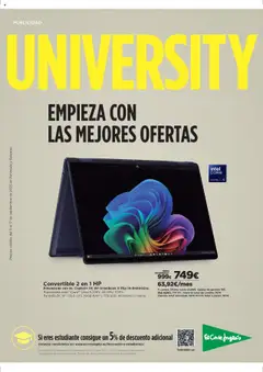 El Corte Inglés - Catálogo University válido desde 08/09/2025