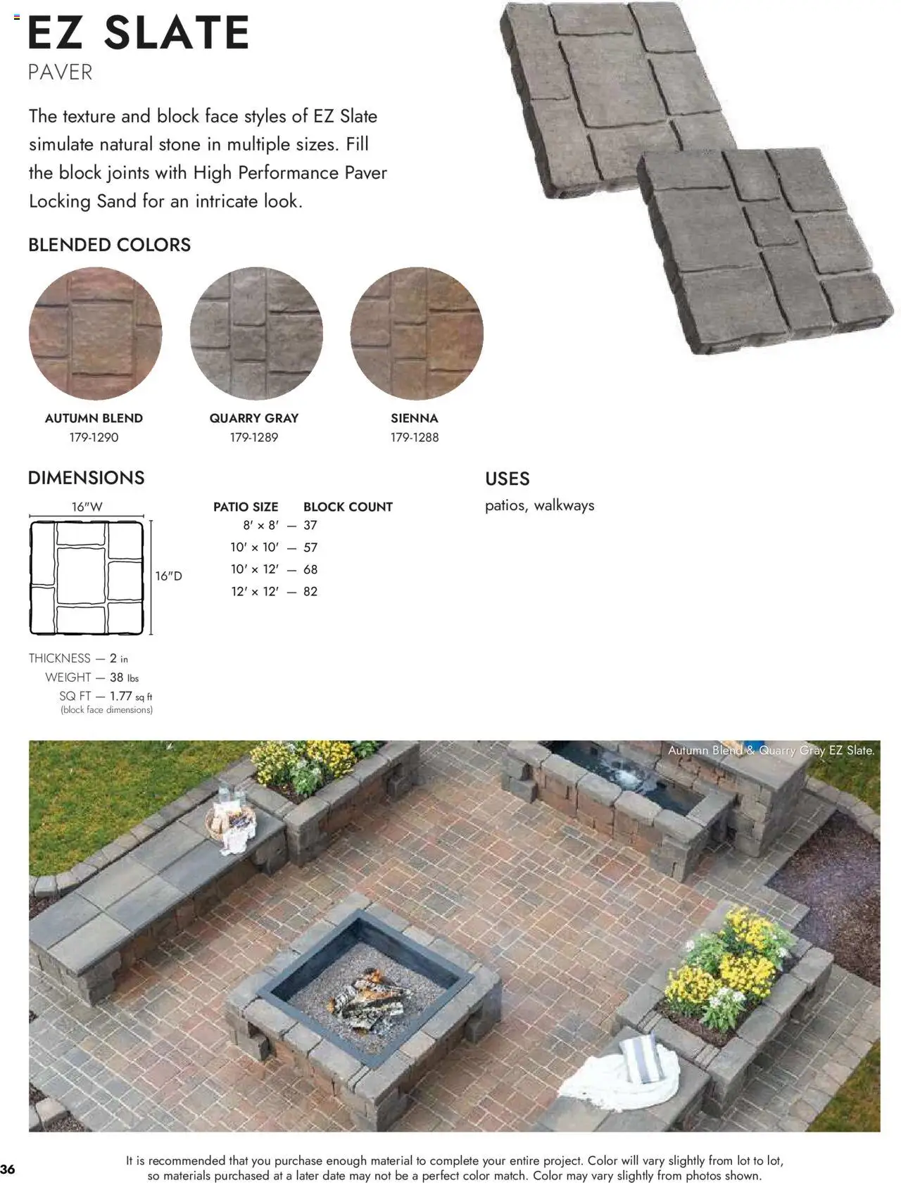 Menards Landscape Concrete Block - page 36- valid from 03/13/2025