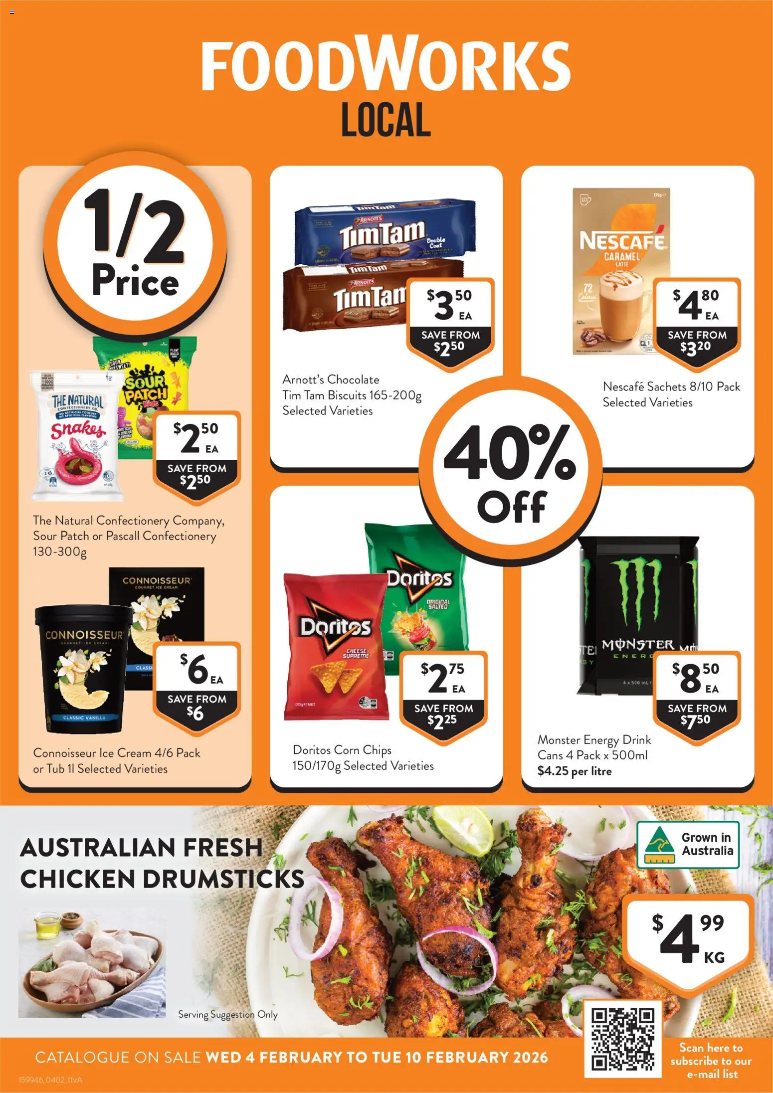 Foodworks Catalogue VIC - page 1- valid from 04/02/2026