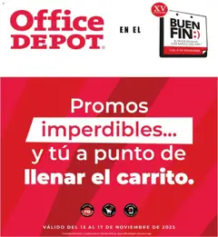 Office Depot Buen Fin válido desde 13/11/2025