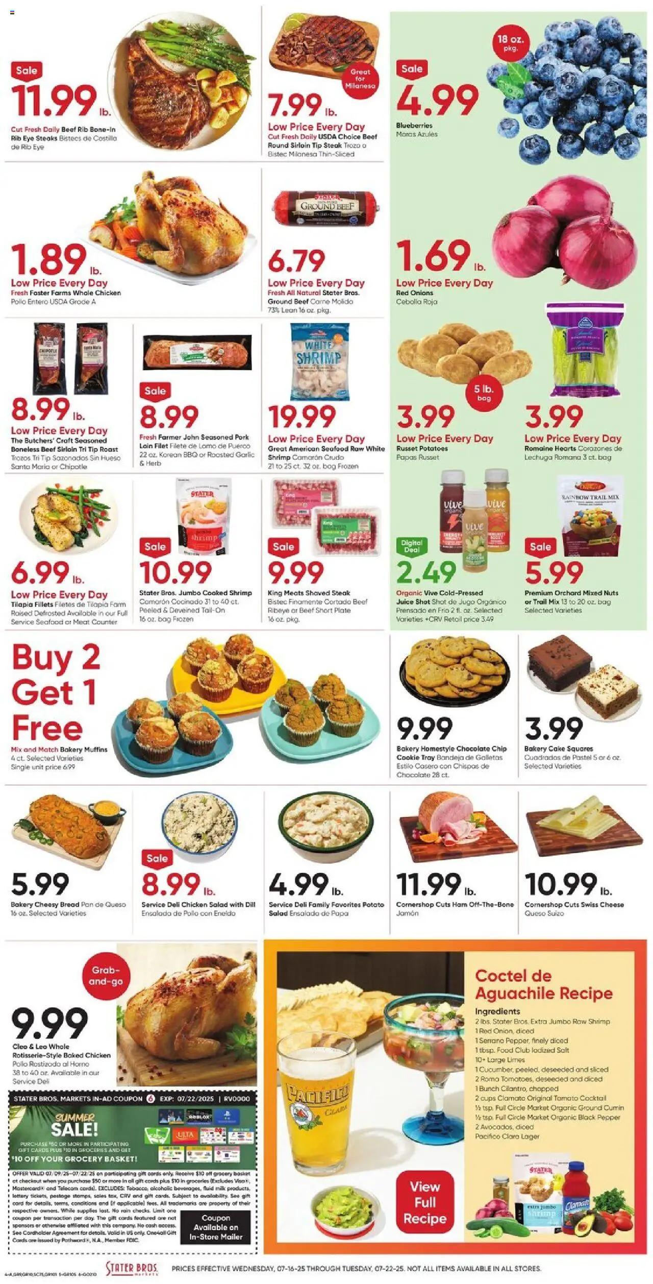 Stater Bros Weekly Ad - page 4- valid from 07/16/2025