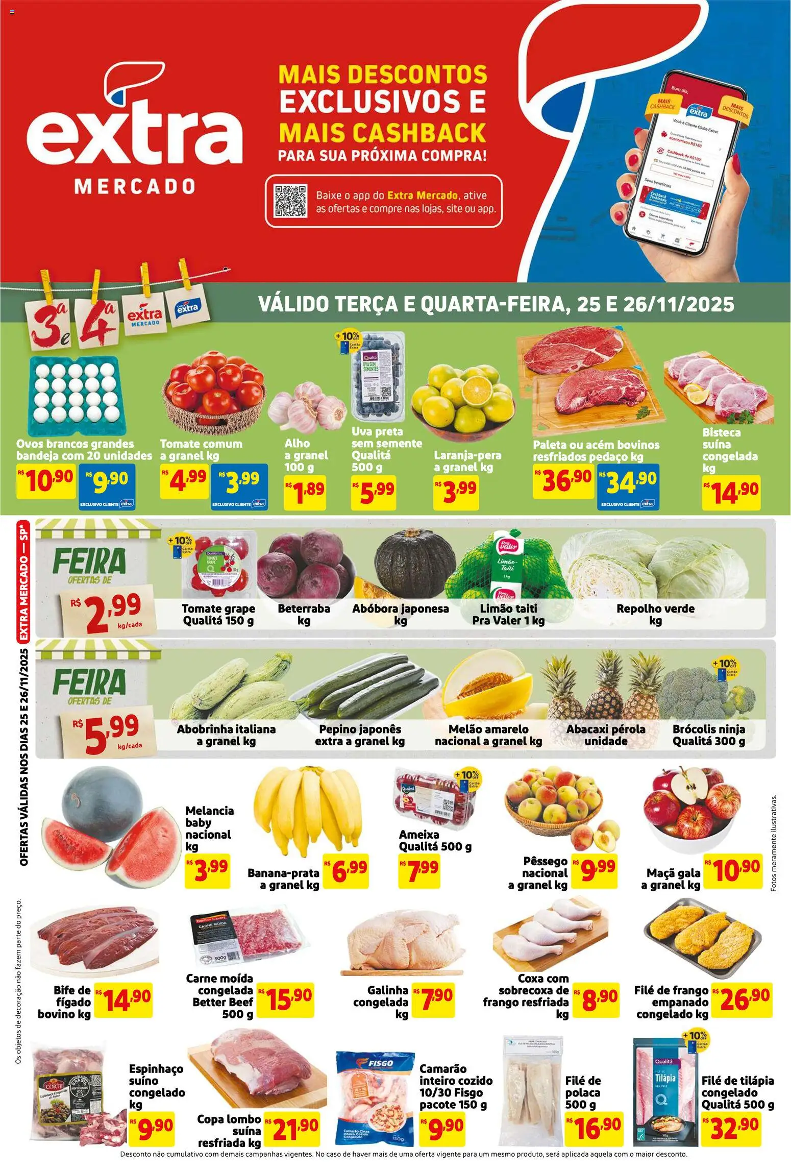 Extra - Ofertas de Mercado Terça e Quinta - página 1- válido a partir de 25/11/2025

