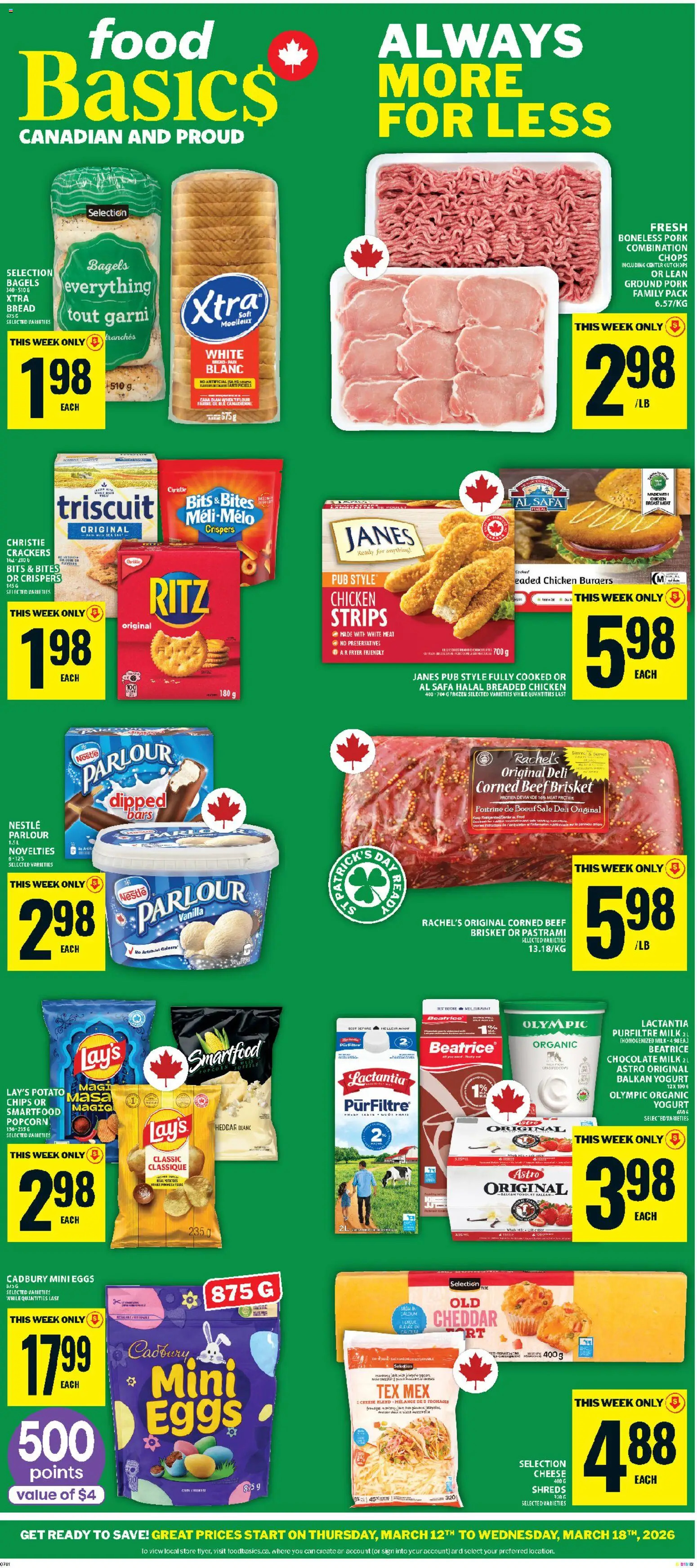 Food Basics weekly flyer / circulaire - page 1- valid from Mar 12, 2026