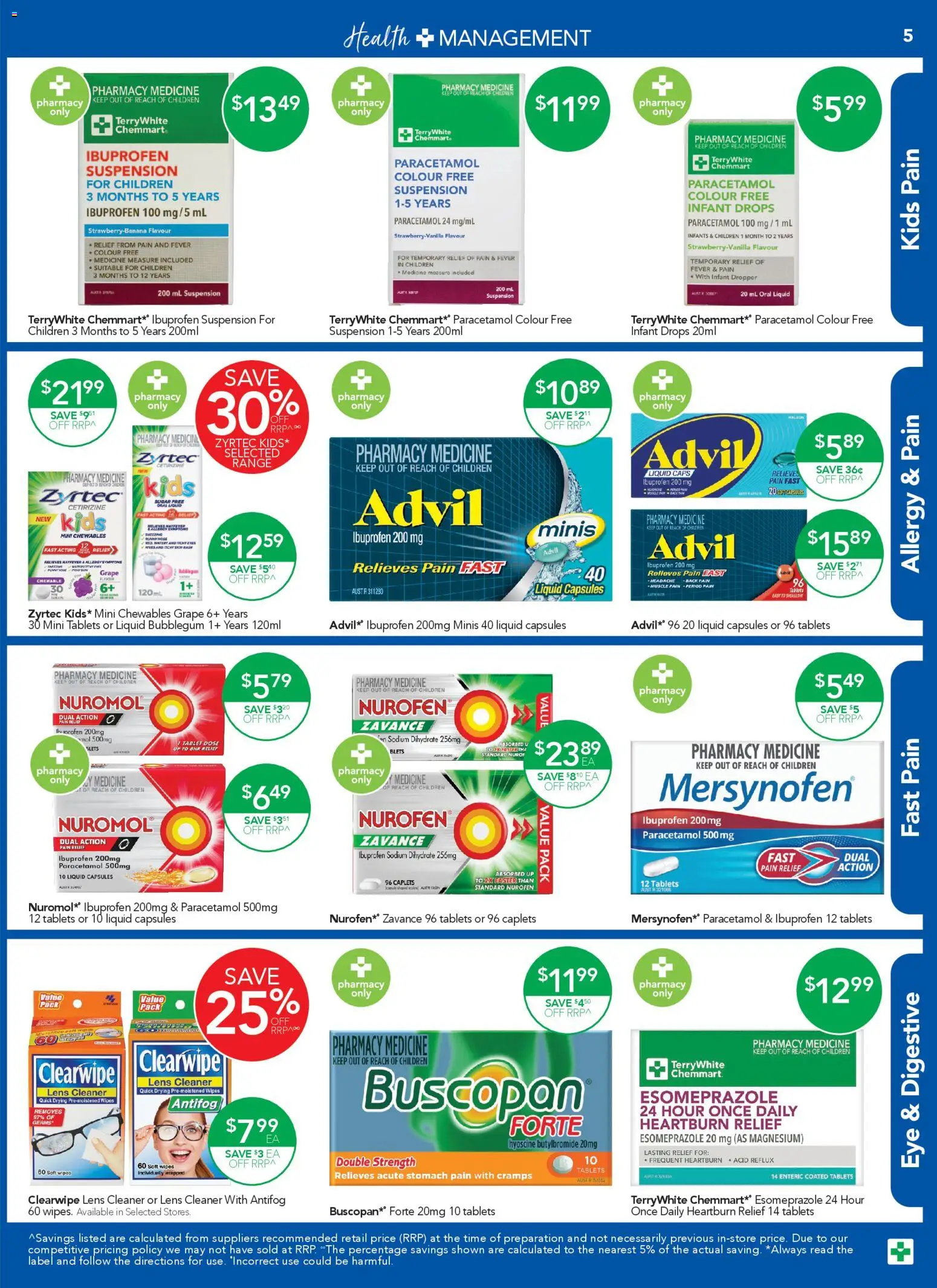 Terry White  Catalogue  - page 5- valid from 01/01/2026