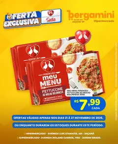 Pré-visualização Supermercado Bergamini - Ofertas Sadia e Perdigão válida a partir de 21/11/2025