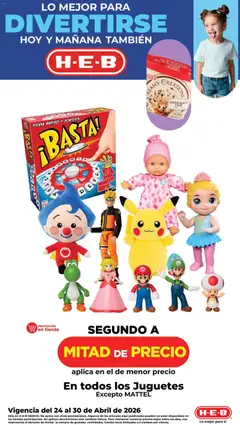 H-E-B folleto válido desde 24/04/2026