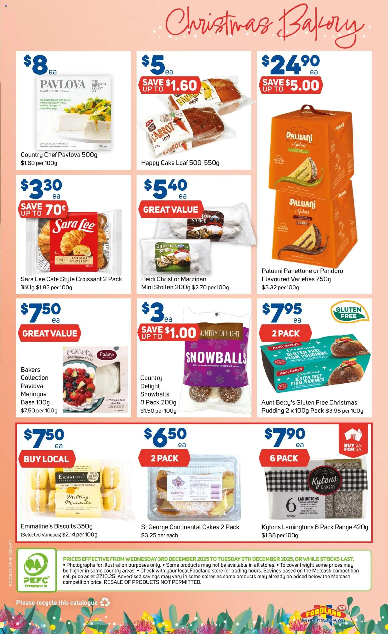 Foodland  Catalogue  - page 11- valid from 03/12/2025