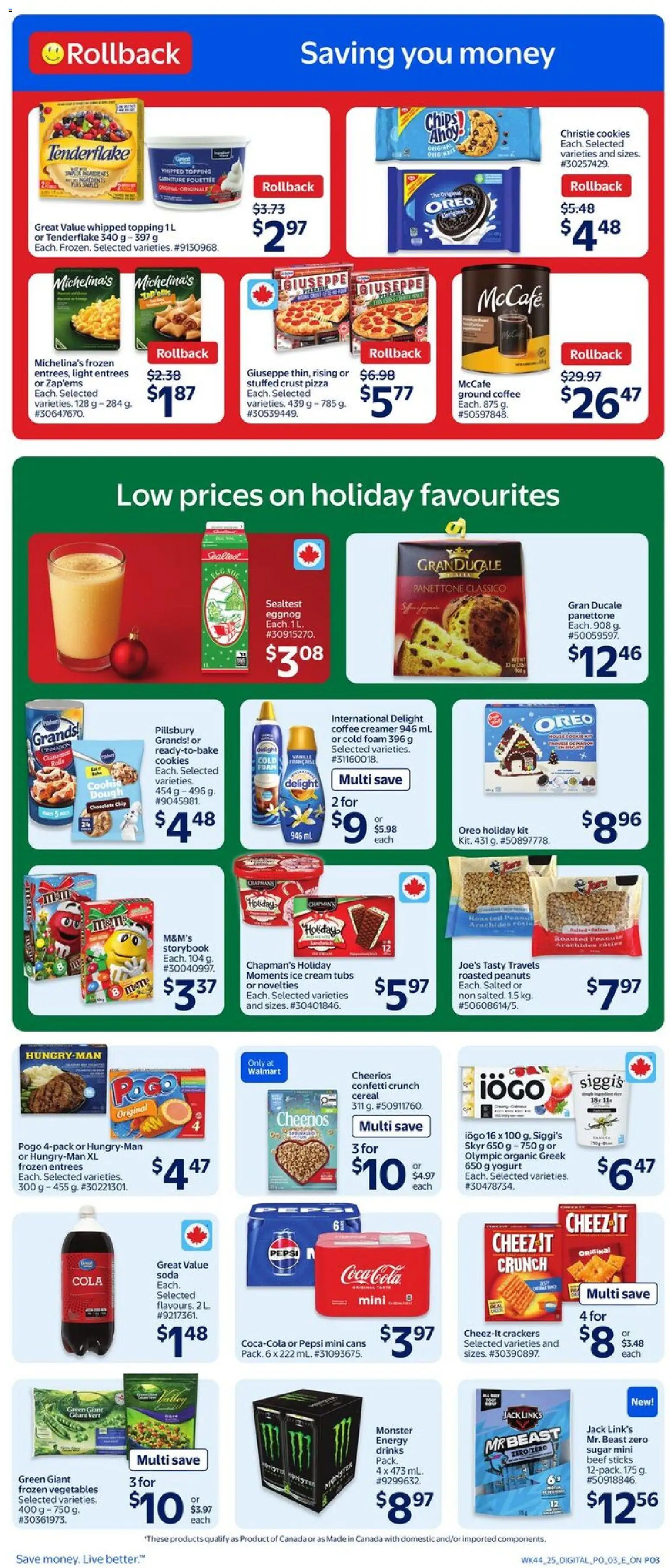 Walmart weekly flyer - page 4- valid from Nov 27, 2025
