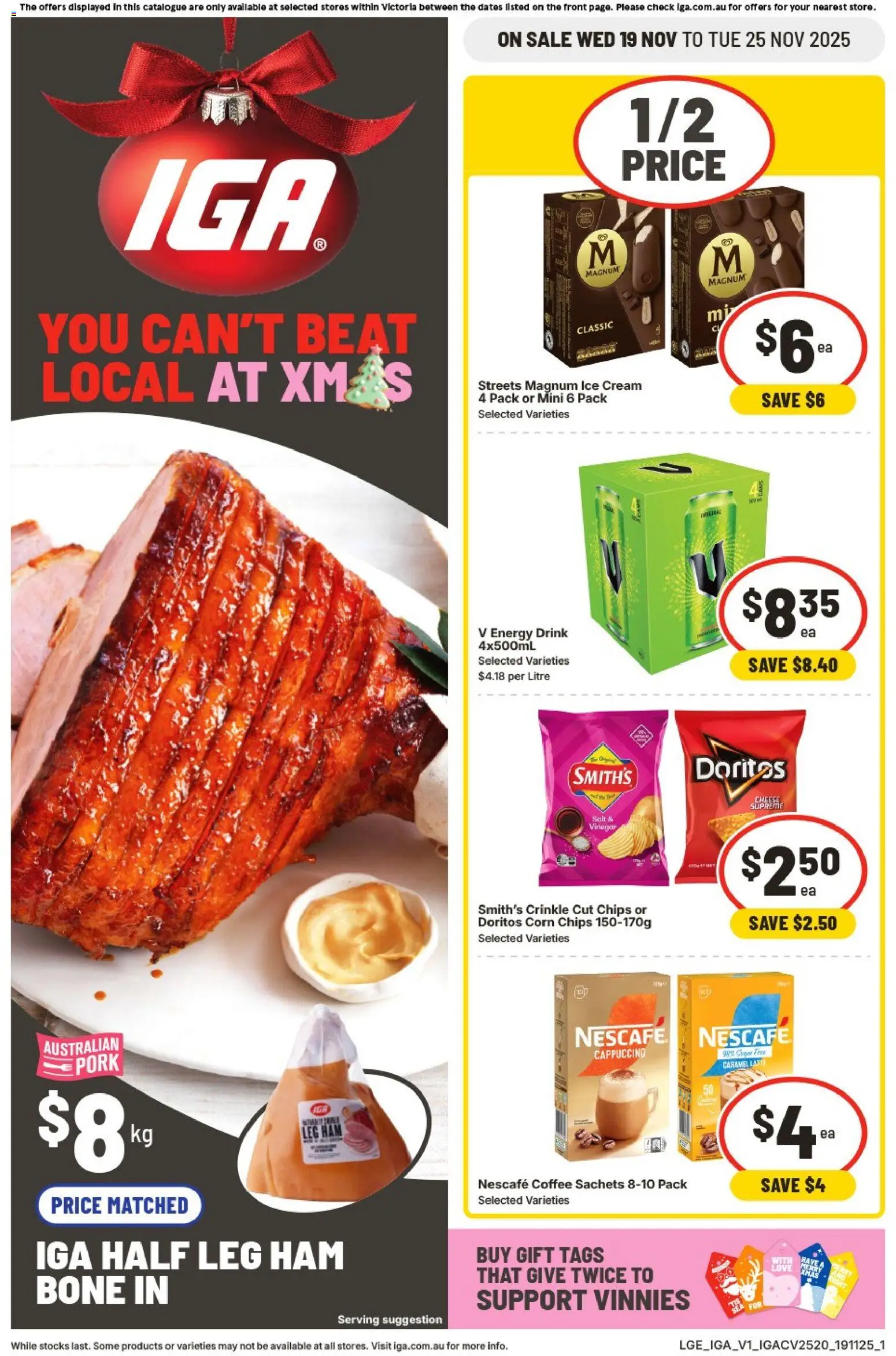 IGA Catalogue VIC - page 1- valid from 19/11/2025