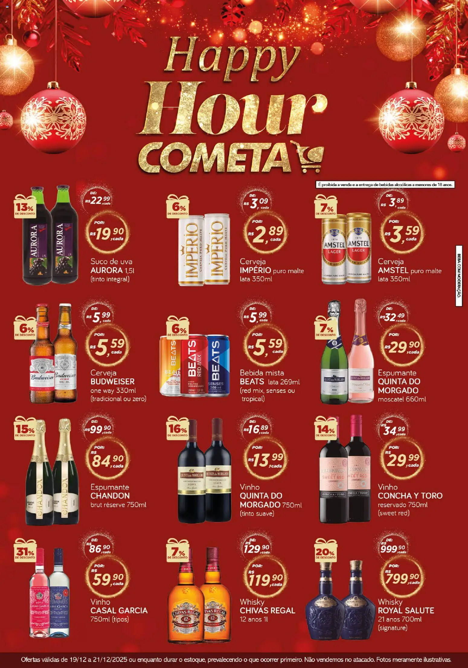 Cometa Supermercados - Ofertas Happy Hour - página 1- válido a partir de 19/12/2025

