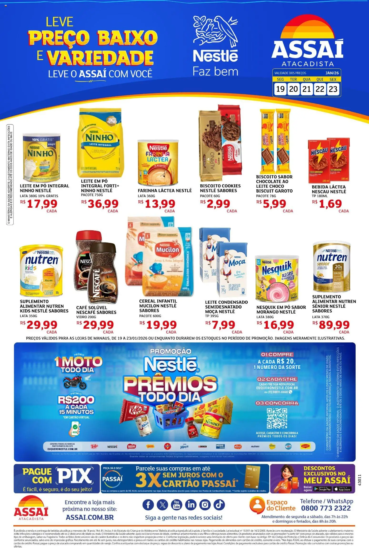 Encarte Assaí Atacadista - página 1- válido a partir de 19/01/2026
