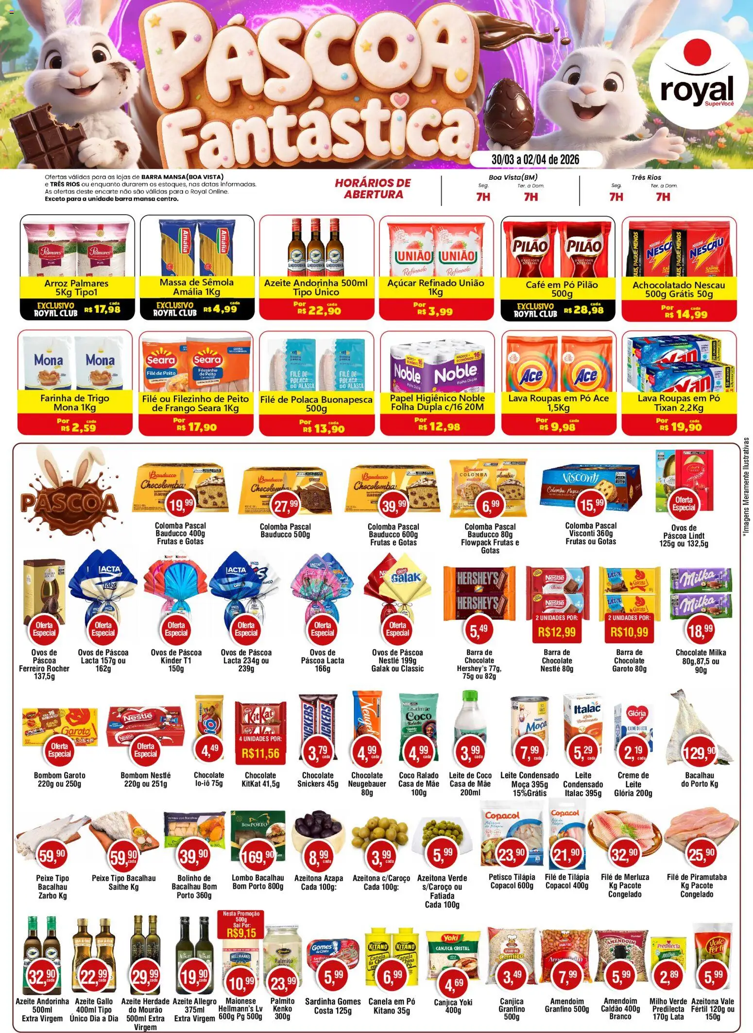 Royal Supermercados ofertas Semanal - página 1- válido a partir de 30/03/2026
