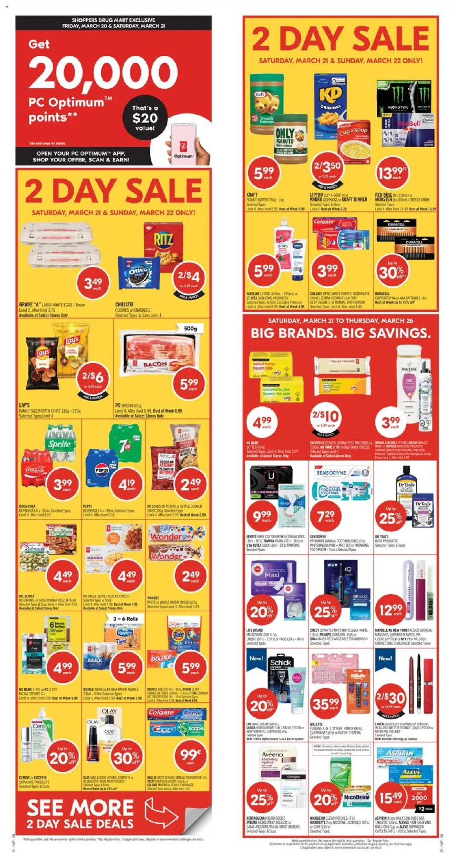 Shoppers weekly flyer / circulaire - page 1- valid from Mar 20, 2026