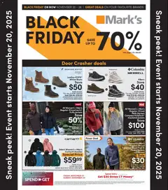 Preview Mark's - Black Friday  valid from Nov 20, 2025