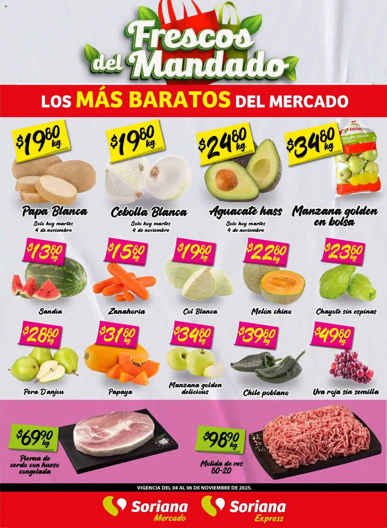 Soriana - Frescos del Mandado Mercado: Coah, Chih y Dur - página 1- válido desde 04/11/2025
