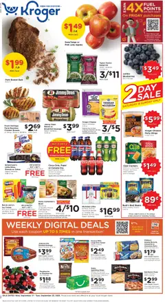 Preview Kroger Weekly Ad valid from 09/17/2025