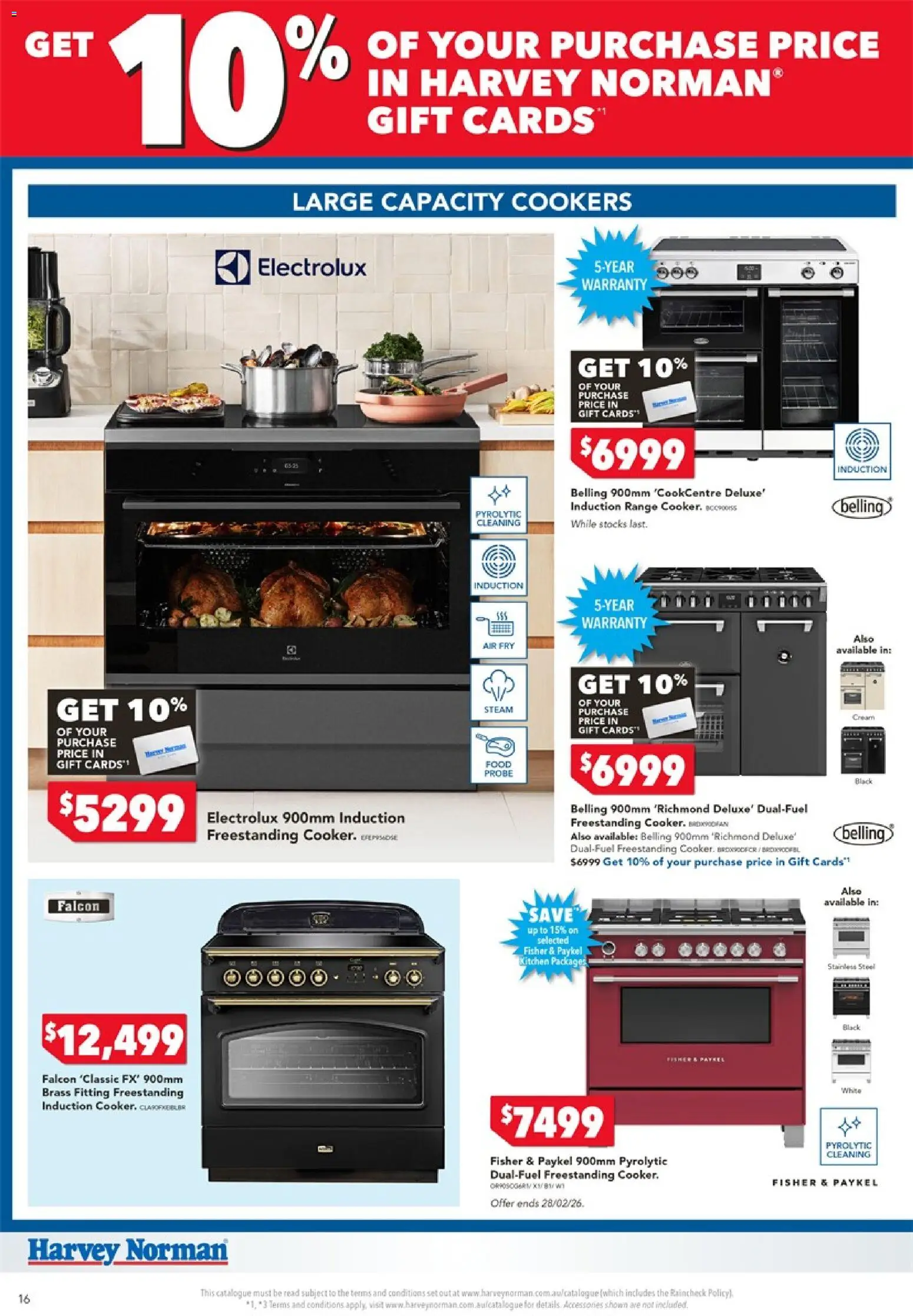Harvey Norman Cooking Gift Card - page 16- valid from 20/02/2026