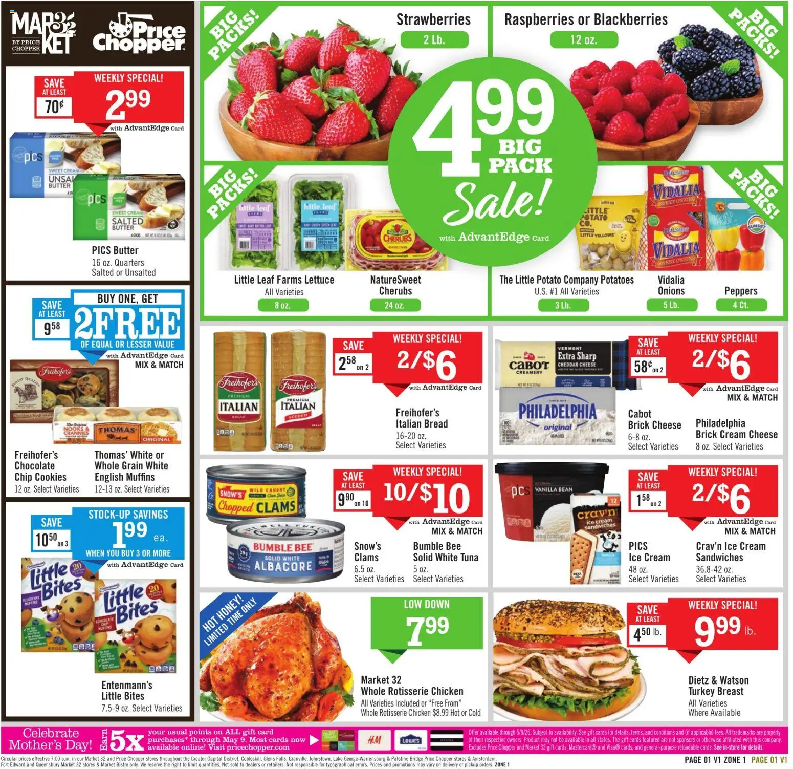 Price Chopper Weekly Ad - page 1- valid from 04/26/2026