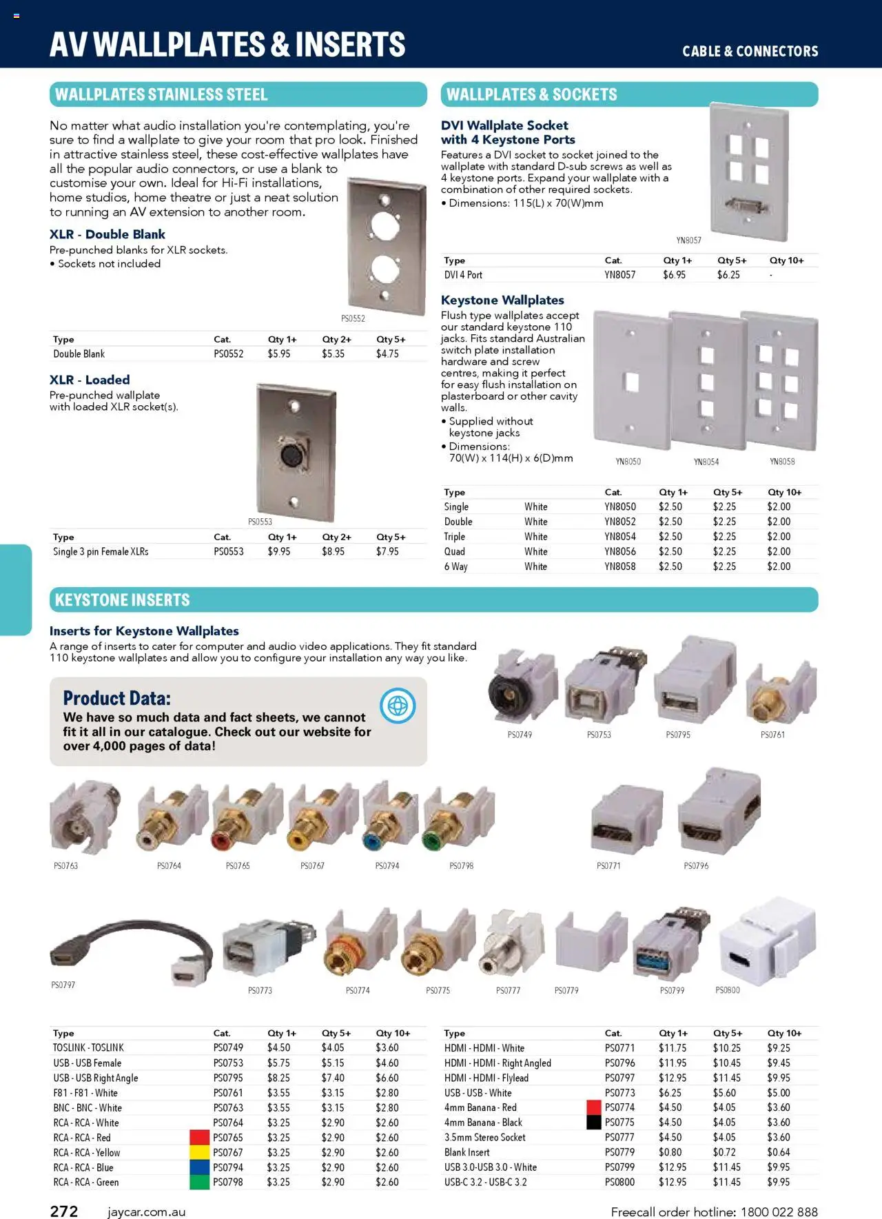 Jaycar Engineering & Scientific Catalogue 2025/2026  - page 272- valid from 09/07/2025