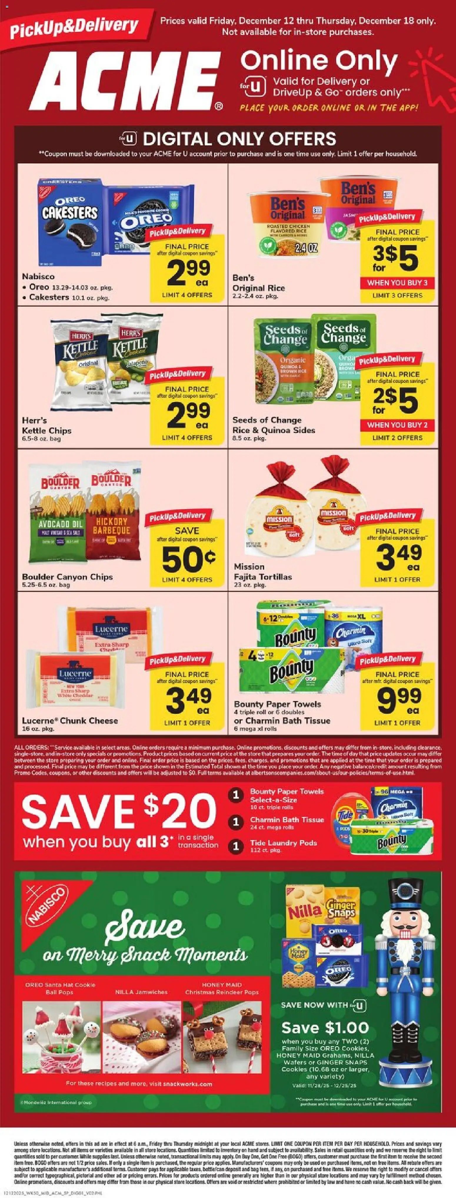 Acme Ad - page 1- valid from 12/12/2025