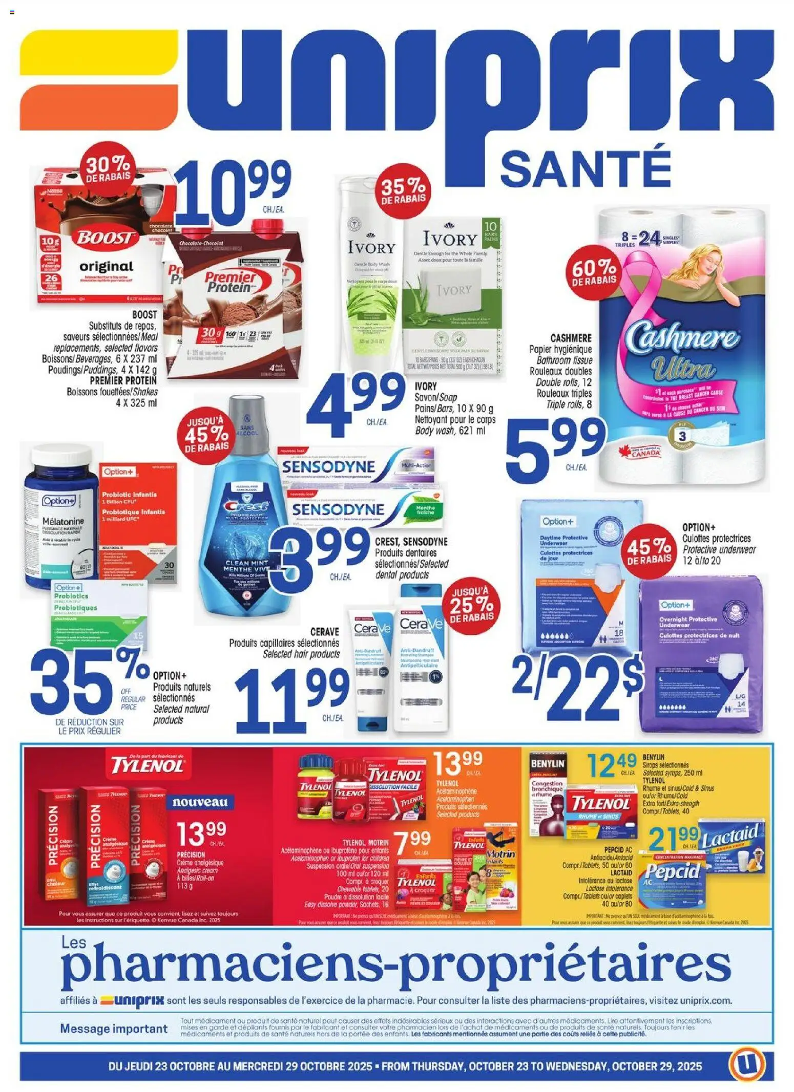 Uniprix - Uniprix Sante - page 1- valid from Oct 23, 2025