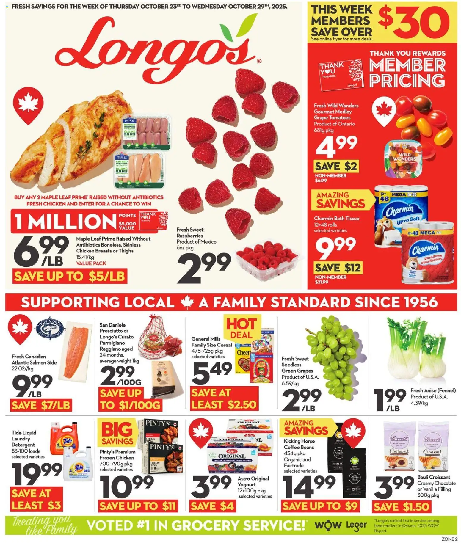Longo's weekly flyer / circulaire - page 1- valid from Oct 23, 2025