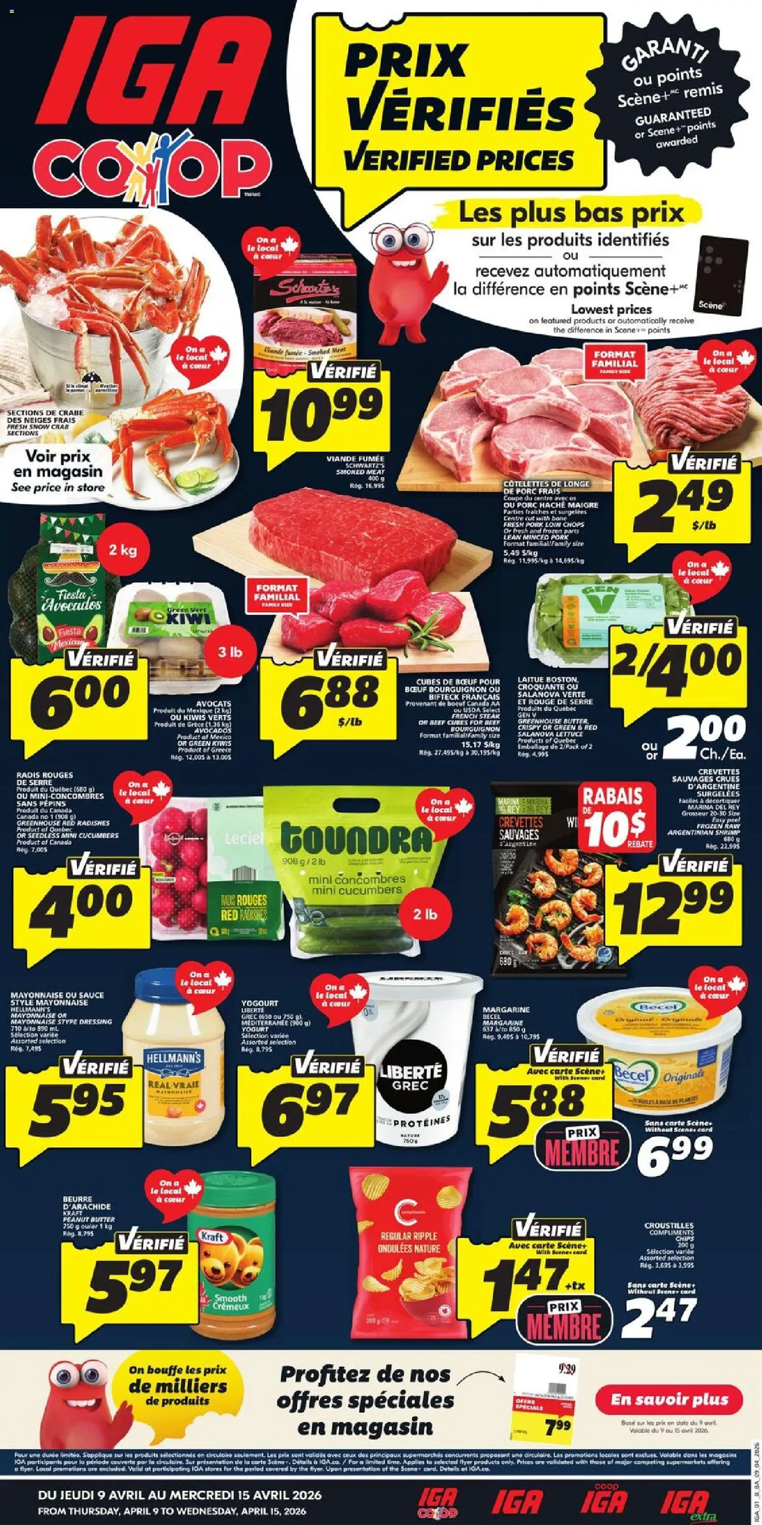 IGA weekly flyer / circulaire - page 1- valid from Apr 9, 2026