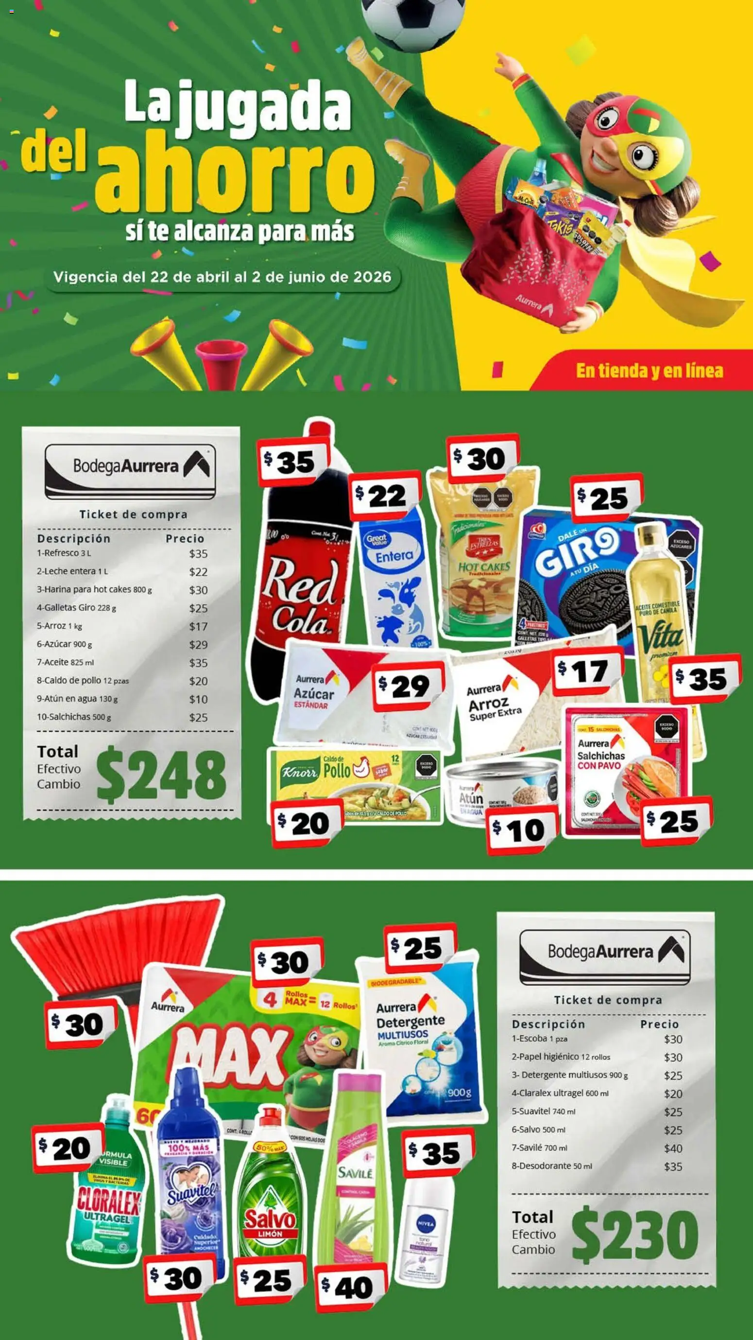 Bodega Aurrerá folleto - página 1- válido desde 22/04/2026