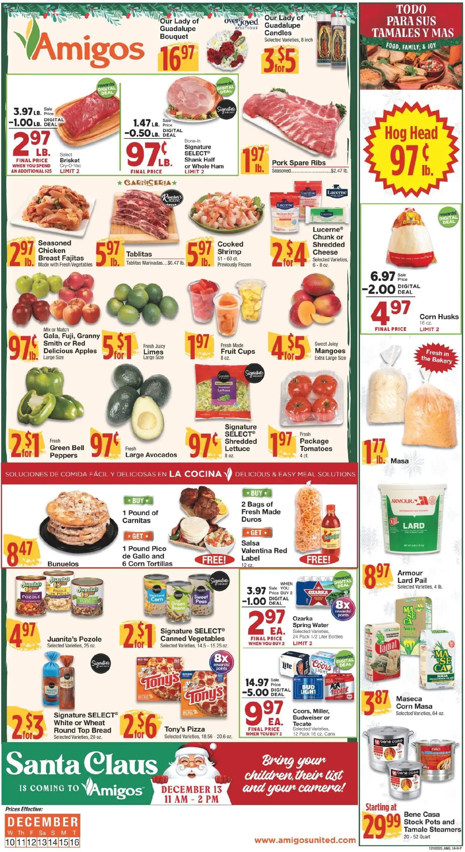 United Supermarkets Ad - page 1- valid from 12/09/2025