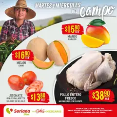 Soriana - Martes y Miércoles del Campo Híper: BCS, Son y Sin válido desde 22/07/2025