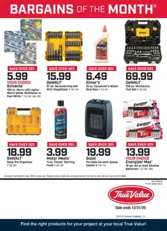 Preview True Value December Bargains of the Month valid from 12/01/2025