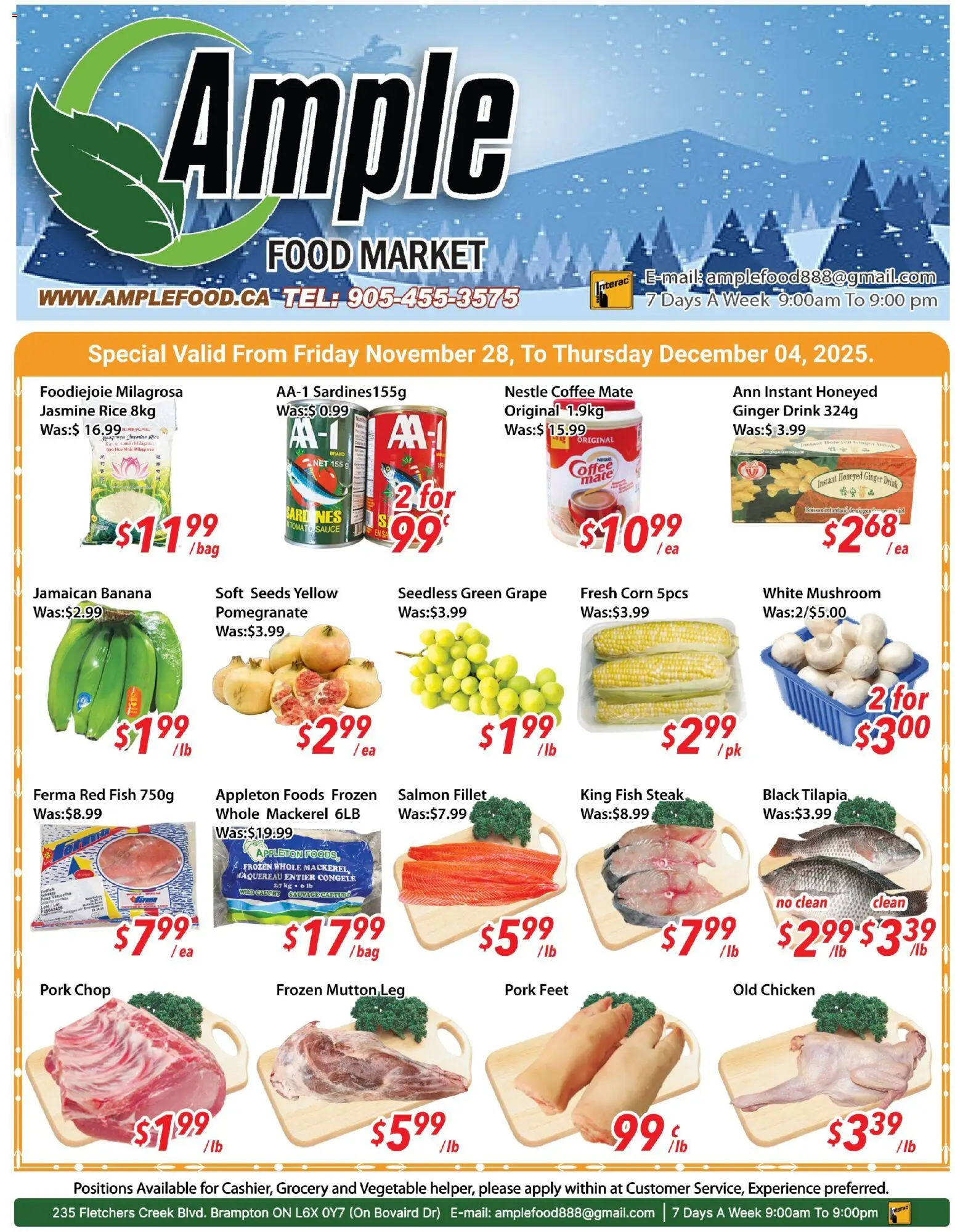 Ample Food Market weekly flyer / circulaire - page 1- valid from Nov 28, 2025