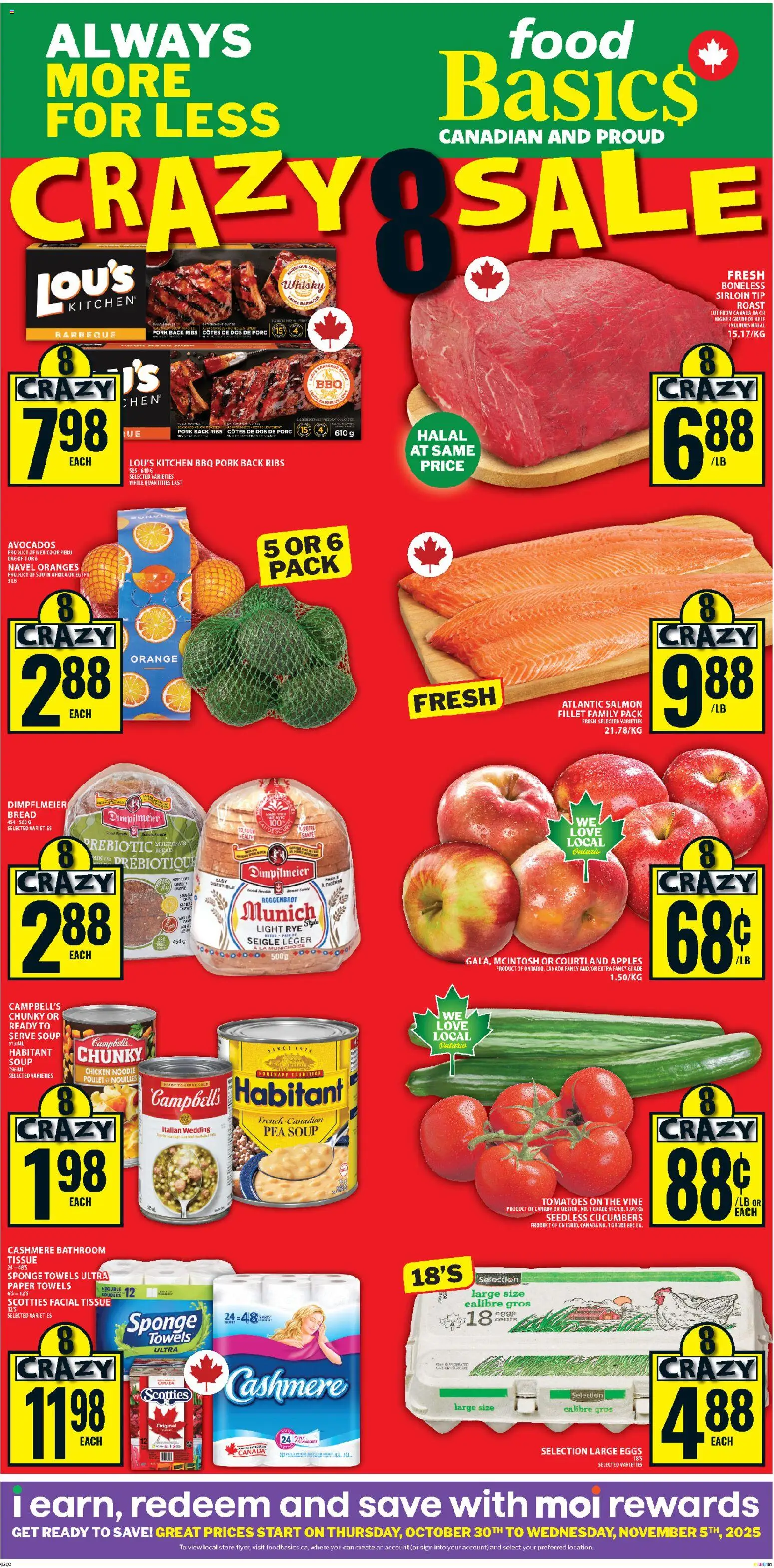 Food Basics weekly flyer / circulaire - page 1- valid from Oct 30, 2025