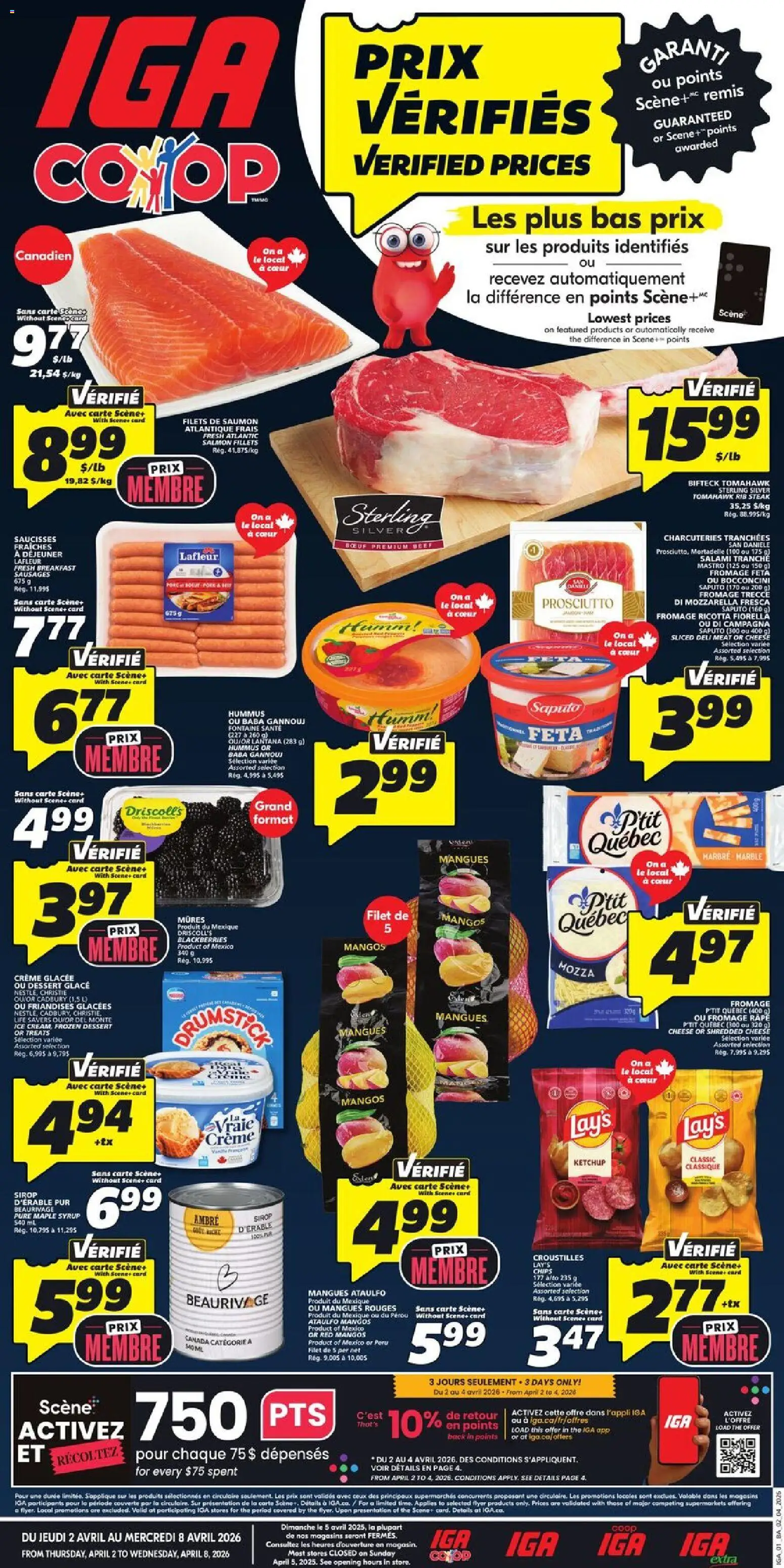 IGA weekly flyer / circulaire - page 1- valid from Apr 2, 2026