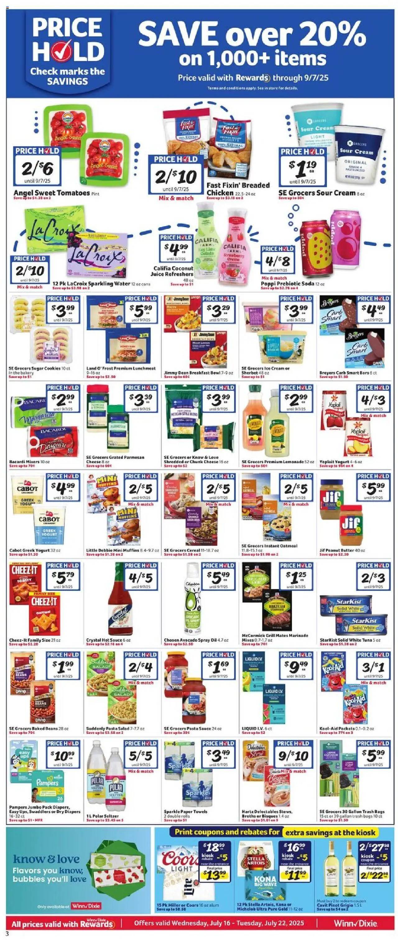 Winn Dixie Weekly Circular - FL - page 3- valid from 07/16/2025