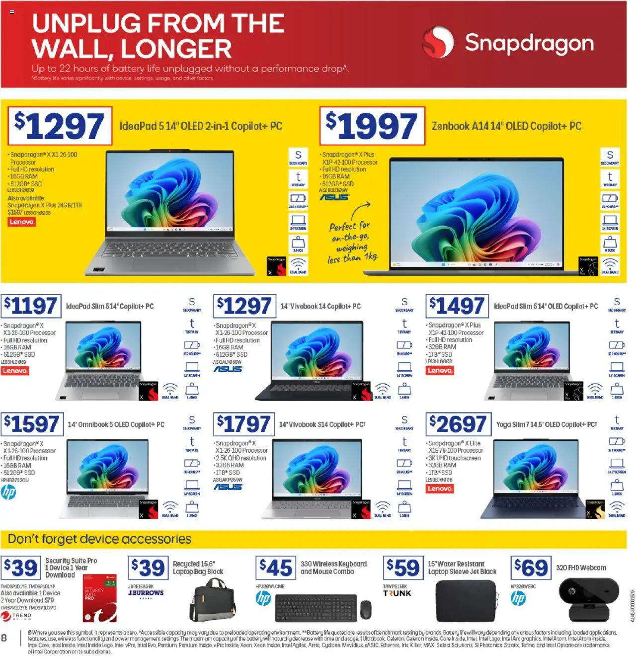 Officeworks  Catalogue  - page 8- valid from 01/10/2025