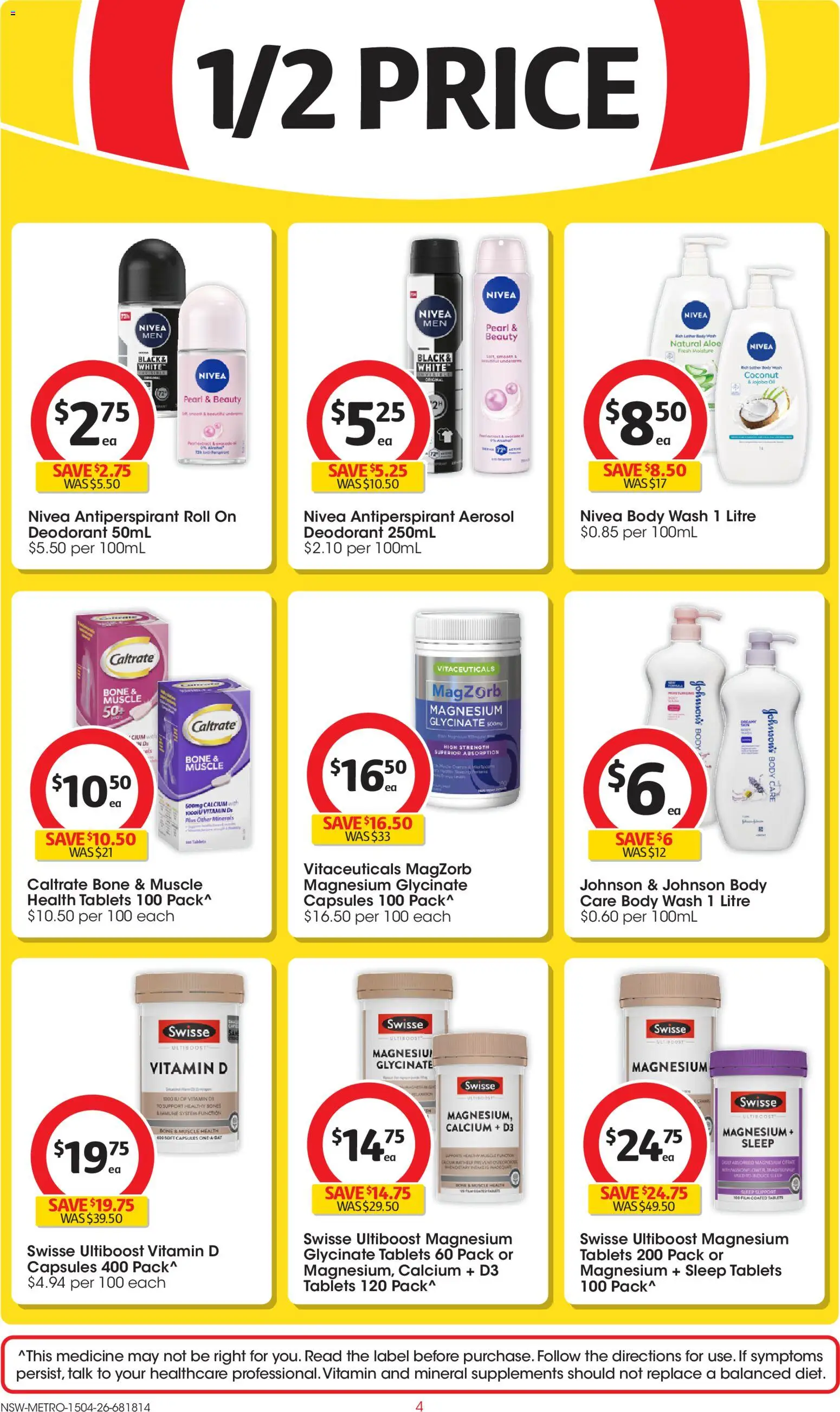 Coles catalogue  - page 4- valid from 15/04/2026