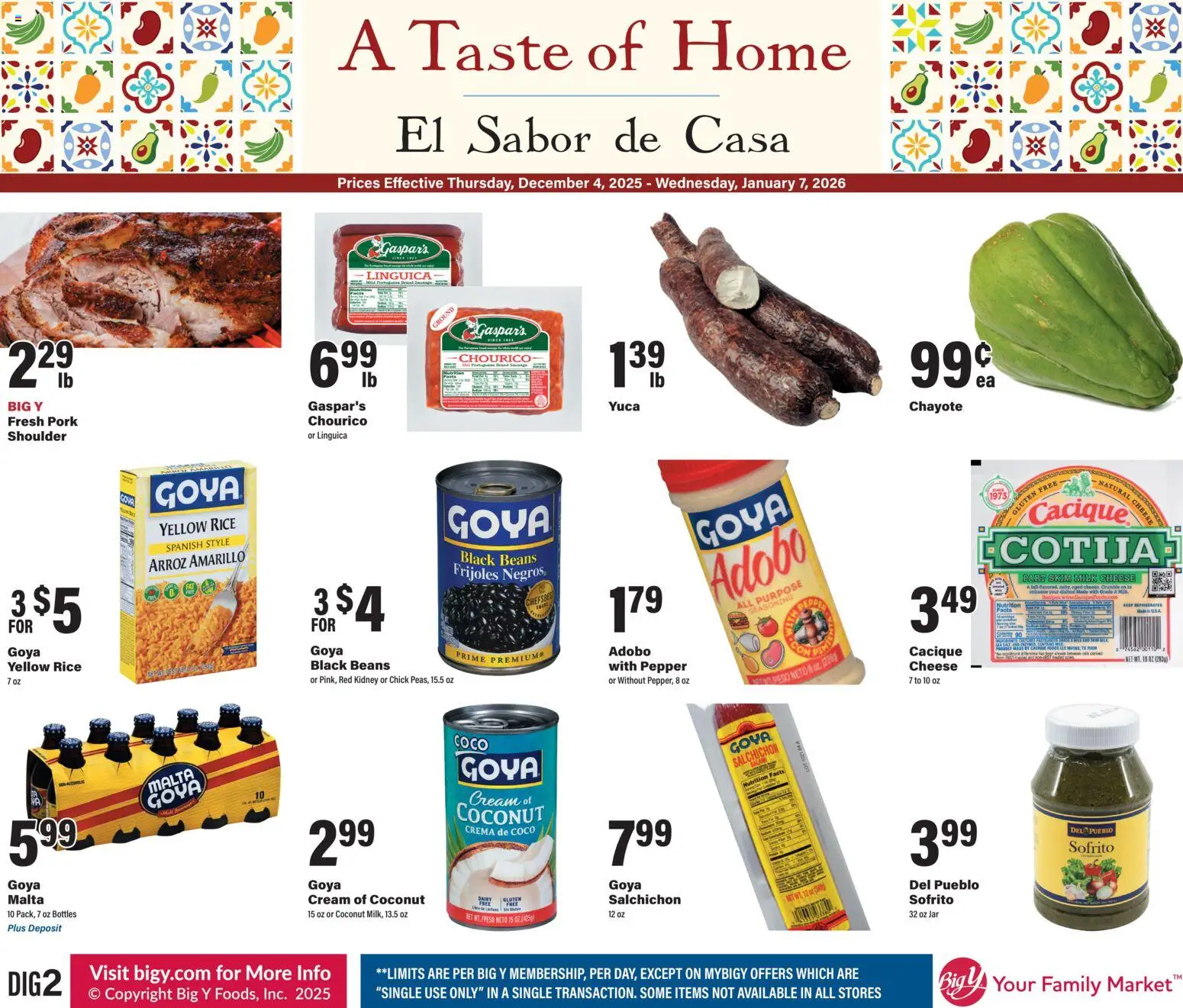 Big Y A Taste of Home - page 1- valid from 12/04/2025