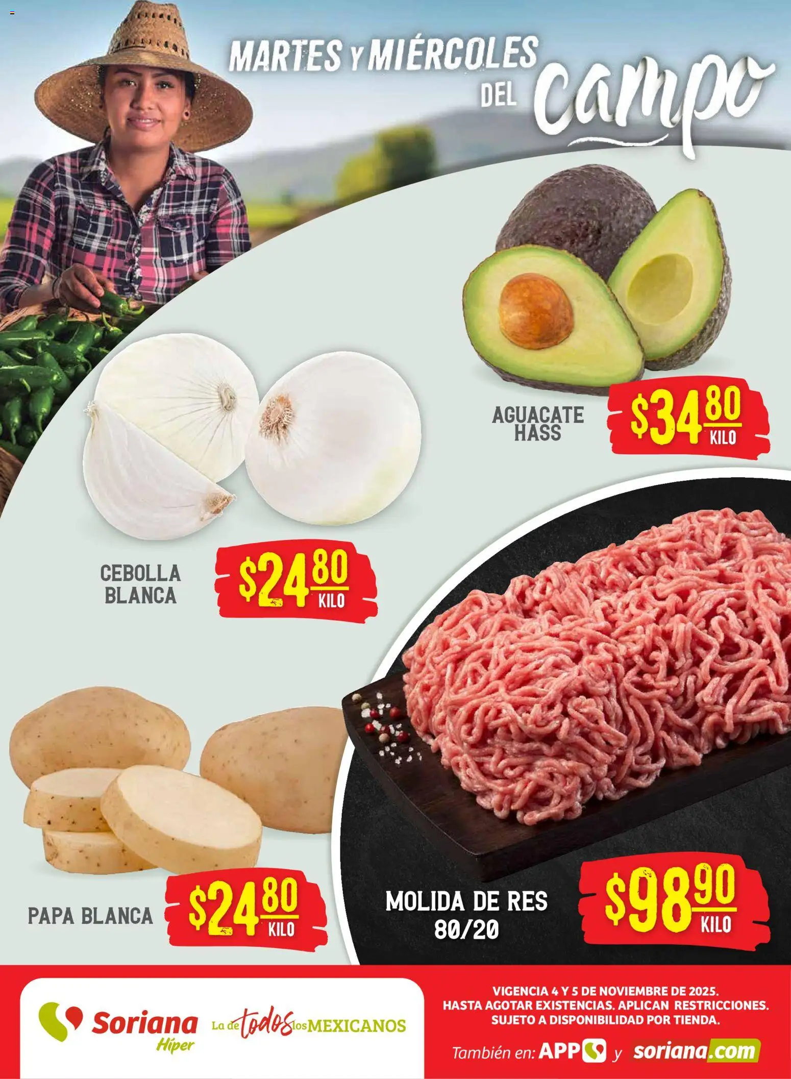 Soriana - Martes y Miércoles del Campo Híper: BCS, Son y Sin - página 1- válido desde 04/11/2025