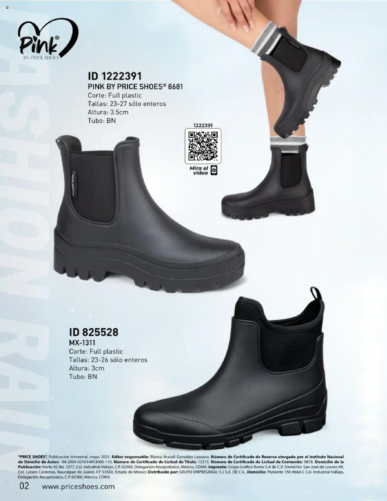Price Shoes -  Catálogo Botas De Lluvia 2025  - página 2- válido desde 22/05/2025