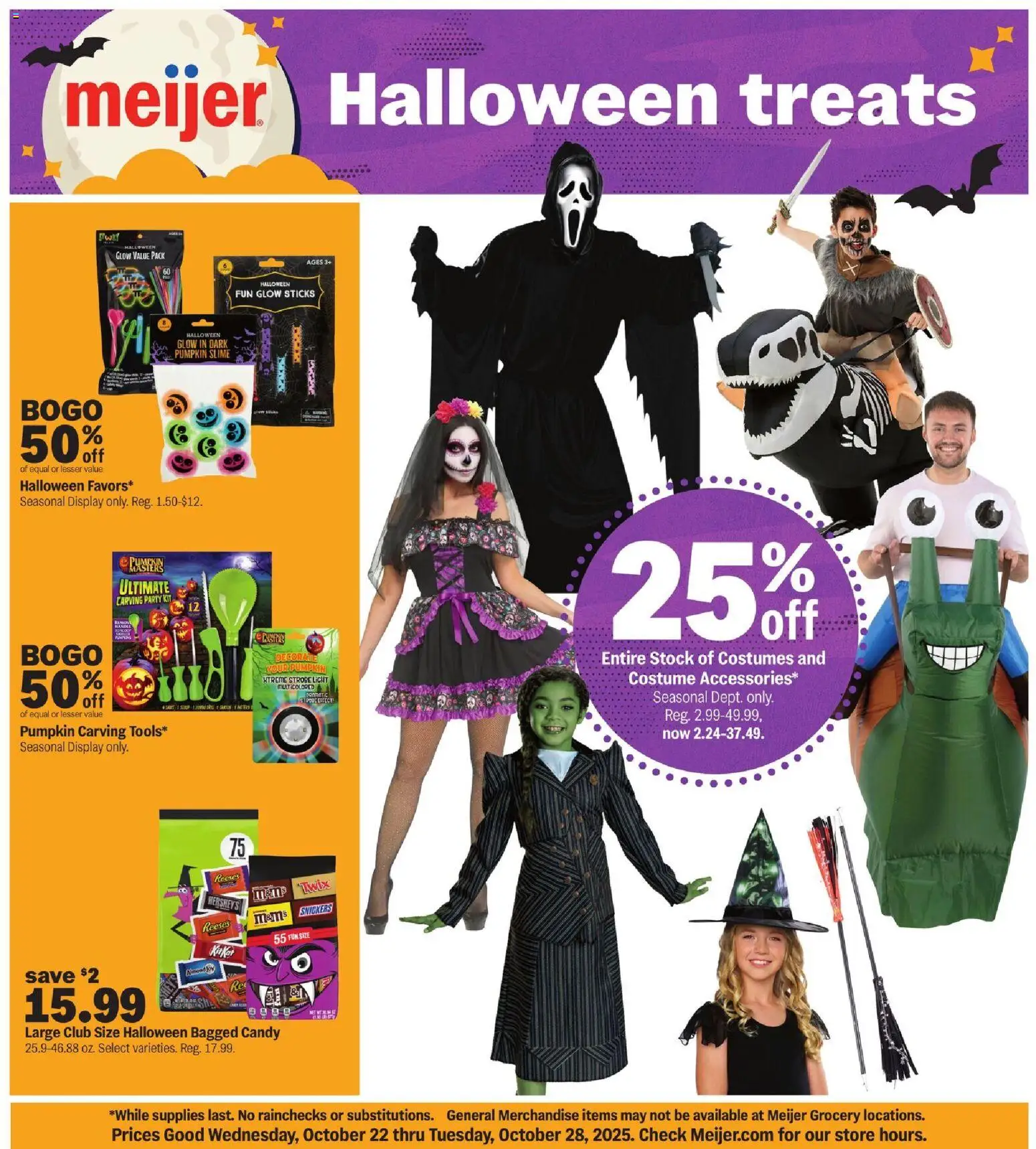 Meijer Halloween treats - page 1- valid from 10/22/2025