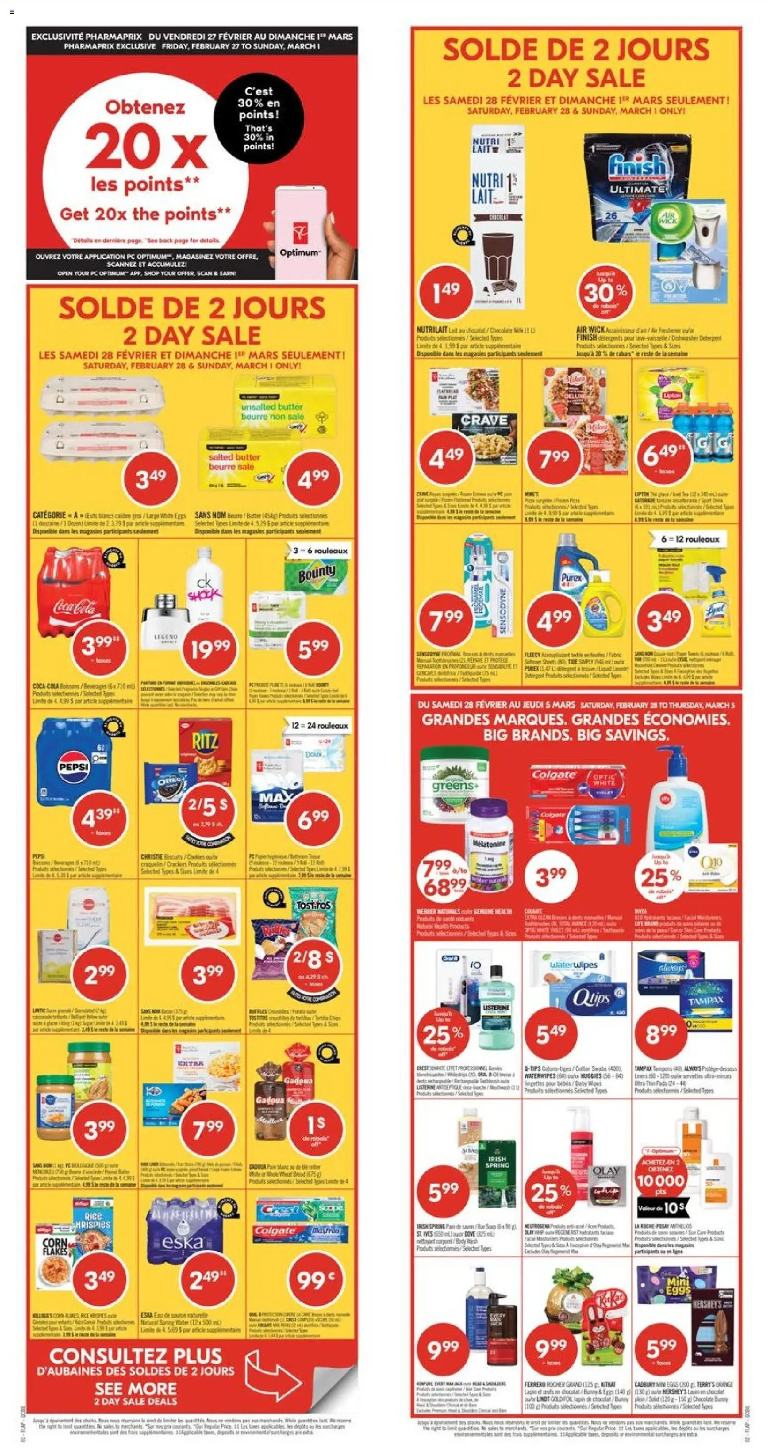 Pharmaprix weekly flyer / circulaire - page 1- valid from Feb 27, 2026
