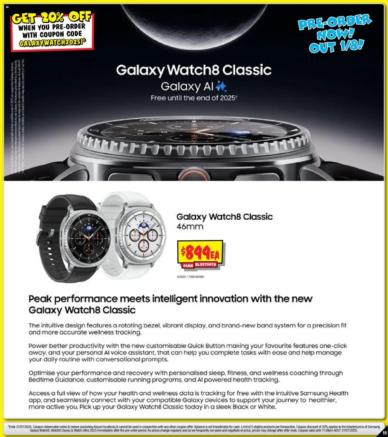 JB Hi-Fi Samsung Pre-Order - page 11- valid from 10/07/2025